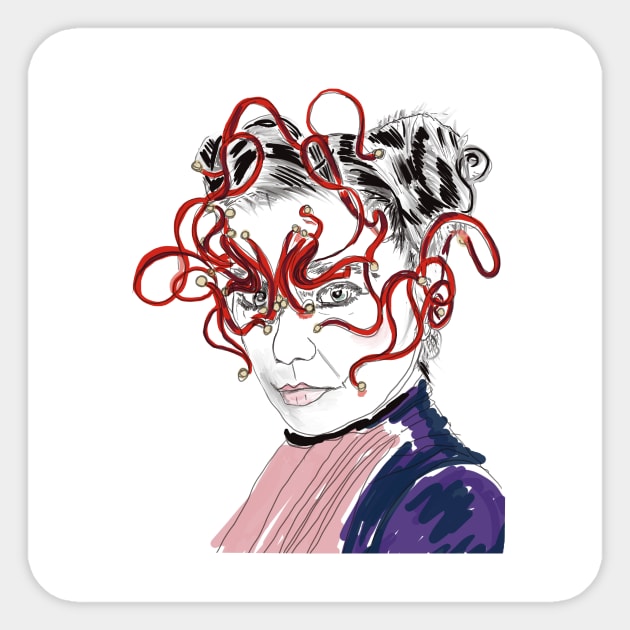 Bjork Sticker by Lydia Westerman